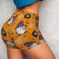 thumbnail image 4 of Balery Halloween Witches Gnome Pantalones cortos de entrenamiento estampados para mujer, sin costuras, ajustados, para gimnasio, yoga, correr, deportes, ejercicio activo, fitness.-X-Large, 4 of 8