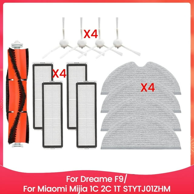 Repuestos para F9/para 1C 2C 1T STYTJ01ZHM Aspiradora con Cepillo Lateral Principal, Paño de Fregona, Filtro HEPA y Limpieza Eficiente.