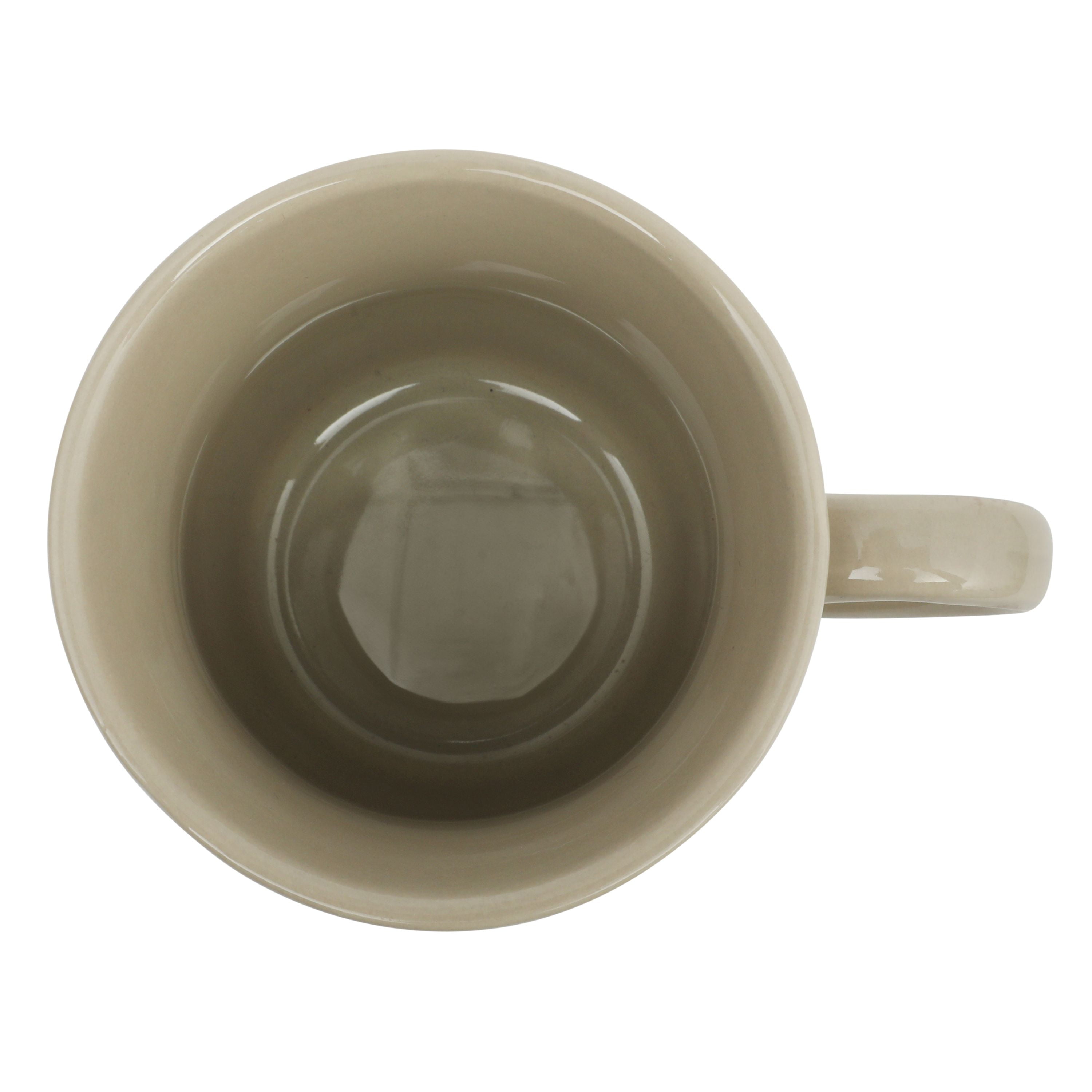 The Pioneer Woman Vintage Lace Ceramic Mug Set, Taupe, 4-Pack