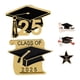thumbnail image 2 of 5 uds sombrero de mujer Pin de solapa de graduación para la temporada de graduación broches y pines de gorro de graduación negro para mujer, 2 of 6