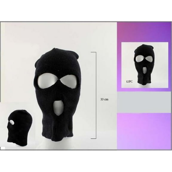 Balaclava Ski Caps - Ski Masks For Adults - Black Color - FREE USA Shipping--(Wca2009)