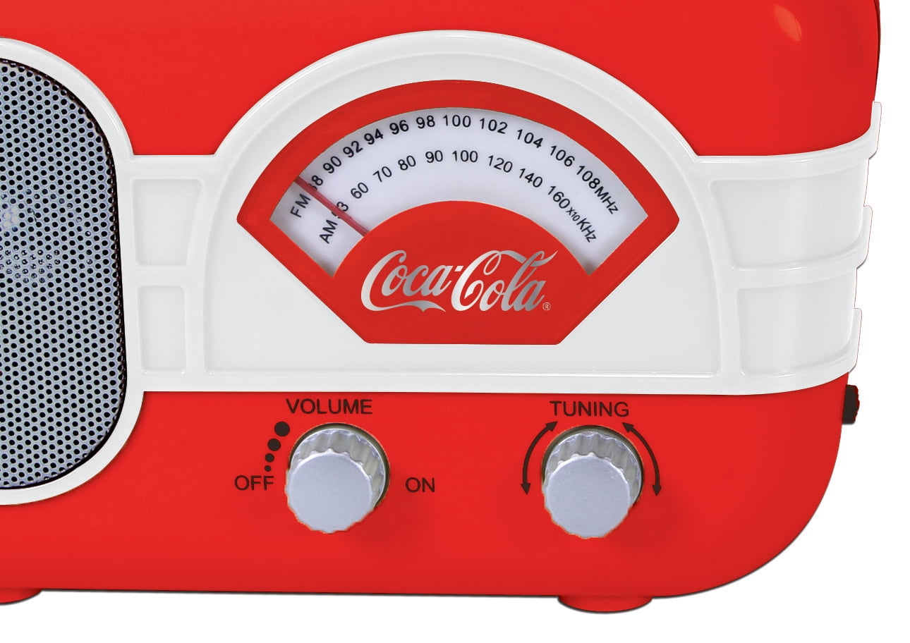 Coca-Cola コカコーラ　AM/FMラジオ Coca-Cola Retro Desktop Vintage Style AM/FM Battery Operated Radio