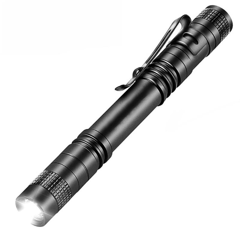 Hatori Mini LED Flashlight Set Battery-Powered Handheld Pen Light Tactical Torch with High Lumens for Camping Outdoor and Emergency 4 Pack 5.24 Inch