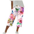 thumbnail image 1 of YDLCAFD Womens Color Pocket Straight Tube Loose Stretch Pants Color Contrast Pants, 1 of 5