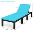 thumbnail image 2 of Patiojoy Adjustable Outdoor Patio Rattan Lounge Chair Chaise Couch with Cushions, 2 of 6