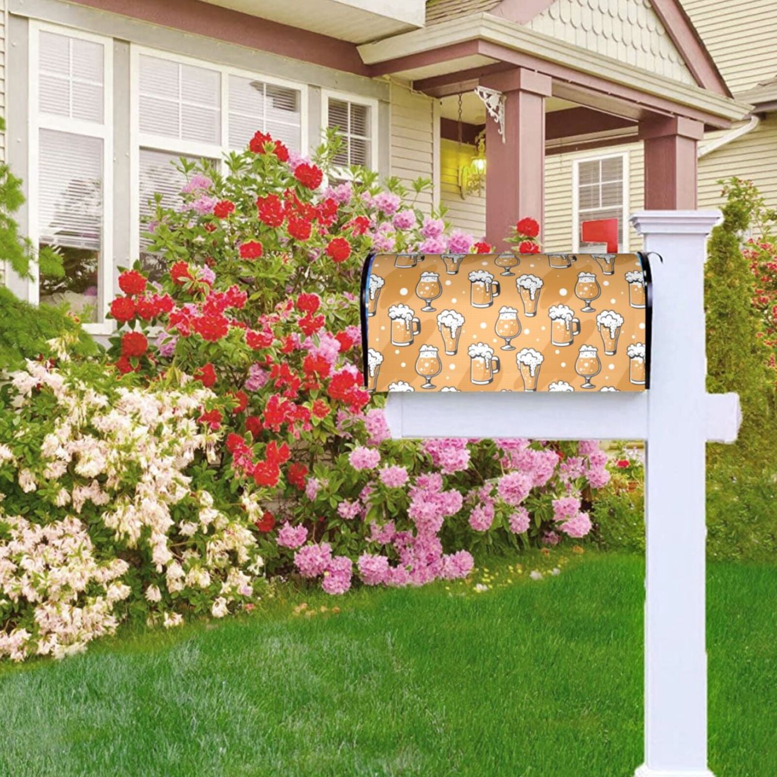 Kdxio Magnetic Mailbox Cover 25.5x21 in Mailbox Cover Outdoor Decoration Holiday Mailbox Covers for Home Garden Yard-25.5x21 in
