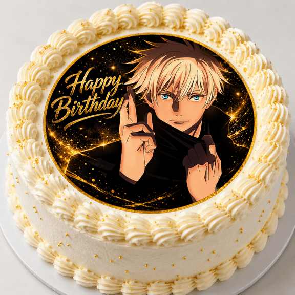 Toribella's Designs 10" by 8" Juijitsu Theme Anime Birthday Party Edible Image Edible Cake Topper You Apply To Your Own Cake