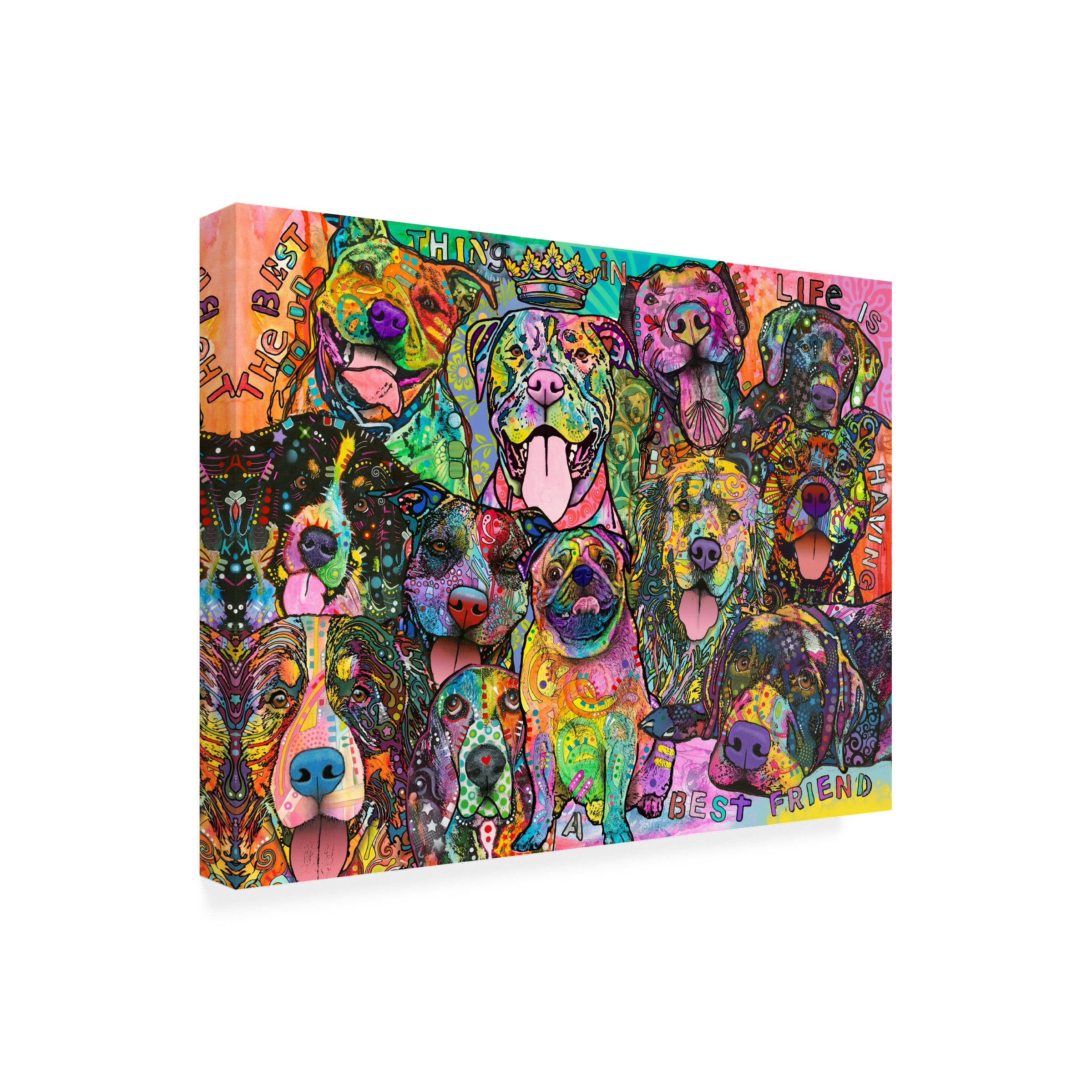 Canvas Wall Art - Dean Russo 'Best Friends' Wall Art for Living Room, Bedroom, or Office Décor by Trademark Fine Art - 19 x 14 Inches - 19x14