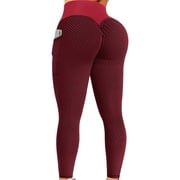 YODETEY Black Friday deals,Tiktok Womens Stretch Yoga Leggings Fitness Running Gym Sports Full Length Active Pants