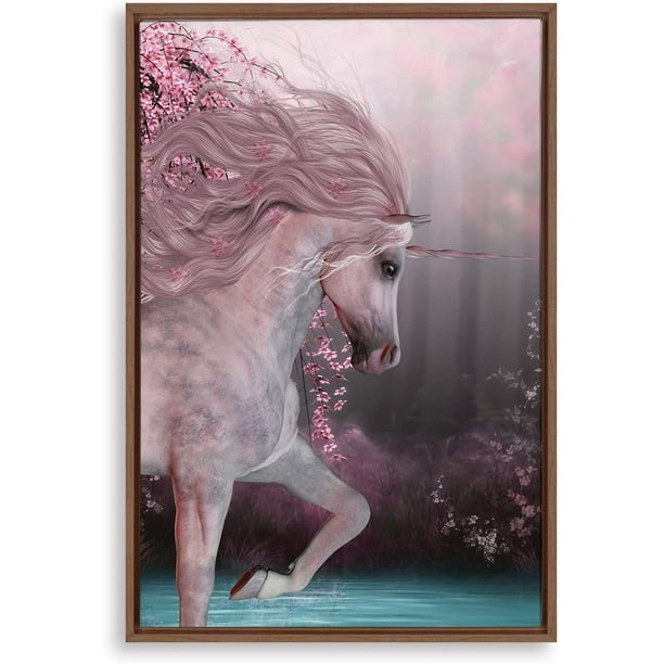 Wall26 Framed Canvas Wall Art Unicorn Canvas Prints Home Artwork