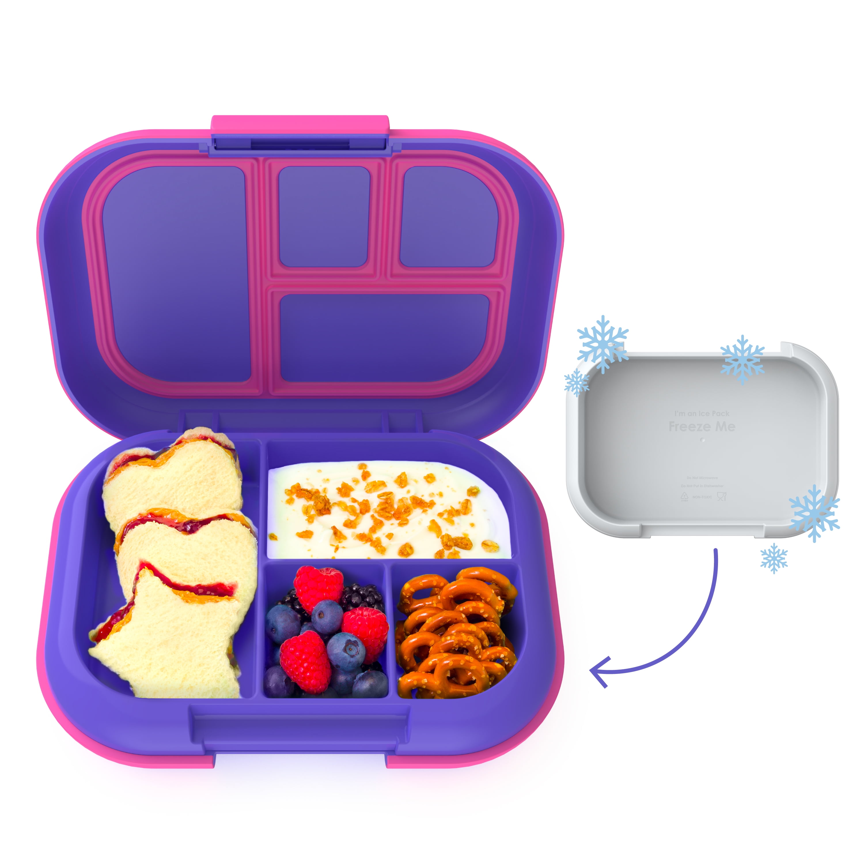 Bentgo Chill Bento Style Kids Lunch Box Removable Ice Pack Electric bentgo-chill-bento-style-kids-lunch-box-removable-ice-pack-electric