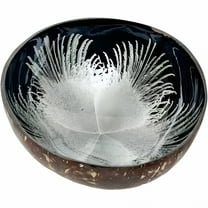 ACDANC Coconut Bowl Fruit Potpourri Bowl,Natural Candy Storage Bowl Nuts Holder Key Bowl for Hallways,Ink Creative Storage Bowl for Storage