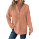 thumbnail image 3 of Camisa para mujer,Sudadera informal con capucha y botones para mujer, manga larga con cordón ajustable, poliéster, ajuste suave y cómodo para usar en casa, sopatenor, 3 of 9