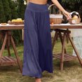 thumbnail image 1 of Pantalones de cintura alta NikouMX para mujer de pierna ancha sueltos elegantes y modernos, 1 of 5