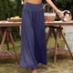 thumbnail image 1 of Pantalones de cintura alta NikouMX para mujer de pierna ancha sueltos elegantes y modernos, 1 of 5