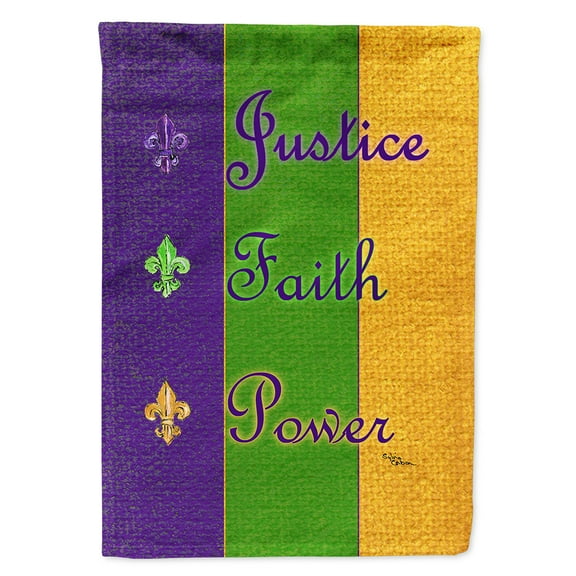Mardi Gras Garden Flag