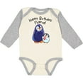 thumbnail image 3 of Inktastic Happy Birthday, Nana- Cute Penguins Boys or Girls Long Sleeve Baby Bodysuit, 3 of 5