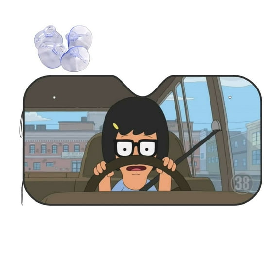 Bob'S Burgers Car Windshield Sunshades Car Sun Shade Car Sun Visor For Uv Rays & Sun Heat Protection