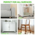 thumbnail image 5 of Non Slip Furniture Pads - 2x2 Anti Skid Caster Cups, 4PCS Square Furniture Coasters for Hardwood Floors, Anti Slide Furniture Cup Bed Floor Protectors, Furniture Stoppers to Prevent Sliding(Black), 5 of 7