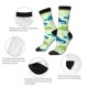 thumbnail image 4 of Balery Cute Dinosaur Blue Green Calcetas Largas con Estampado para Hombre y Mujer – Suaves y Transpirables, Talla Única (US 5-11), 4 of 6