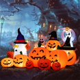 thumbnail image 2 of Calabaza inflable de Halloween para decoración de jardín al aire libre, juguetes hinchables de 7 piezas y 230cm con luces LED, ideal para regalo de Navidad, 2 of 4