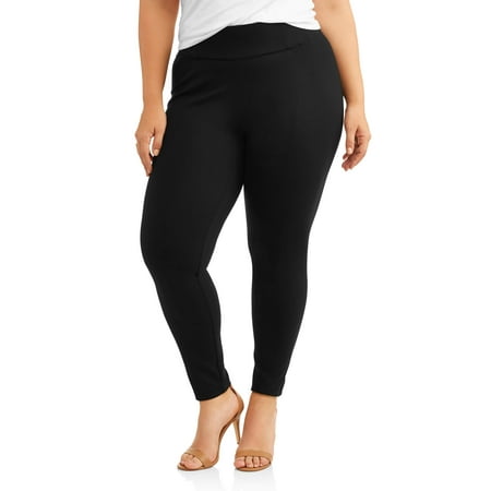 - Women's Plus Slim Leg Compression Pull On with Wide Waistband