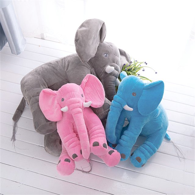 Muñeco de peluche de elefante suave para bebés, juguetes de peluche para bebés, almohada de elefante