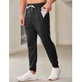 thumbnail image 3 of Pinspark Men's Joggers with Zipper Pockets Stretch Lightweight Athletic Track Pants Gym Quick Dry Workout Pants for Men, 3 of 7