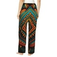 thumbnail image 2 of Women's Soft Pajama Pants Comfy Long Sleep Lounge Pockets, Indian Tribal Ethnic Native, 2 of 5
