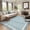 Blue, variant on Wonnitar 2'x6' Scalloped Runner Rug for Hallway, Washable Striped Kitchen Rug Non Slip, Soft Low Pile Wavy Edge Beige Accent Rug for Entryway, Bathroom, Bedroom, Laundry Room