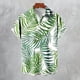 thumbnail image 3 of ZHAOCHENG Camisa hawaiana de manga corta para hombre, de verano, con bolsillo frontal, estampado hawaiano, informal, de algodón, estilo funky, de lino para playa, camiseta Y2K para hombre., 3 of 5
