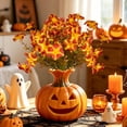thumbnail image 6 of Gqtwoy Artificial Fall Silk Flowers Bouquet, Realistic Fake Floral Stems, Faux Fall Blooms for Vase Fillers, Halloween Thanksgiving Decor, Mixed Stems for Home Decoration, 6 of 6
