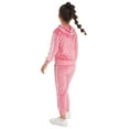 thumbnail image 2 of iiniim Kids Boys Girls Velour Tracksuit Sweatsuits Athletic Hoodie Sweatshirt and Sweatpants Pants Set, 2 of 7