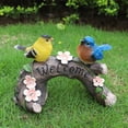 thumbnail image 4 of Solar Light Animal Statue Welcome Sign Resin Crafts Lawn Ornaments for Yard (B), 4 of 9