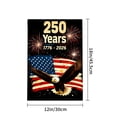 thumbnail image 4 of Amhnf 250 Years America Independence Day Flag With Eagle And Fireworks Design For Home Outdoor Garden Yard Decor 12x18 inch, 4 of 5