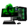 thumbnail image 1 of PC Gamer Completa IA DXT GAMING NVIDIA GeForce RTX 5090 Intel Core Ultra 9 285K 32GB DDR5 SSD 1TB Monitor Curvo 34 180Hz Sistema Liquido WIFI Silver Productividad Profesional impulsada por IA Avanzada, 1 of 6