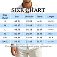 thumbnail image 3 of Fabrcox S-4XL Men Linen Button Down Shirts Roll Up Collared Men Shirts Long Sleeve Sun Protection Vacation Travel Summer Men Beach Shirts with Pocket Purple 4XL, 3 of 8
