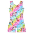 thumbnail image 4 of Aideaone 2 Pack Gymnastics Leotards for Girls Sparkly Toddler Biketards with Shorts Kids Unitard Dance Sportswear 3-10T, 4 of 7