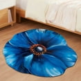 thumbnail image 3 of Rug 40x40cm Shaped Flower Diatom Pulp Carpet with QuickDrying and AntiSlip Features Washable Rug Blue 40x40cm, 3 of 4
