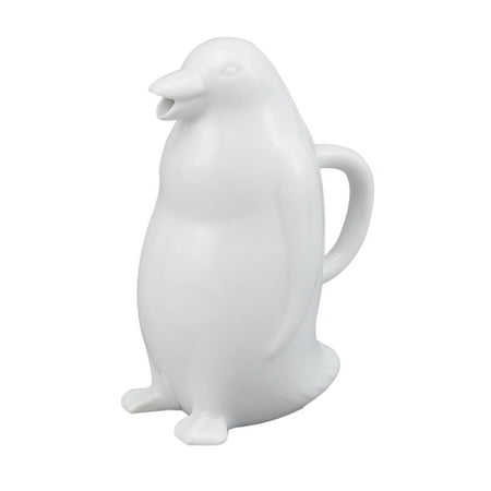- HIC Mini Penguin Creamer Coffee Tea Milk Syrup Dressing Server with Handle, Fine White Porcelain, 2-Ounces