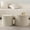 Beige+Cream, variant on Modern Round Coffee Table Set | Multipurpose for Various Living Spaces | Beige & White MDF Construction | Easy to Clean & Space-Efficient