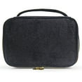 thumbnail image 1 of Bolsa de maquillaje, organizador de maquillaje de viaje, bolsas para brochas de maquillaje, color negro, 1 of 6