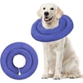 thumbnail image 1 of Collar inflable de recuperación para perros - Mediano, cómodo collar protector para perros y gatos, collar isabelino ajustable para la recuperación de mascotas, anti-mordeduras/sanguijuelas, 1 of 5
