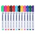 thumbnail image 5 of HOTBEST 12Pcs Non-Washable Textile Pen Marker Permanent Art Metal Glass Fabric Waterproof, 5 of 5