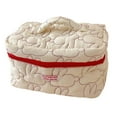 thumbnail image 1 of Toiletry Pouch Water-resistant Portable Lady Makeup Pouch with Zipper Handle Design Cosmetic Bag, 1 of 8