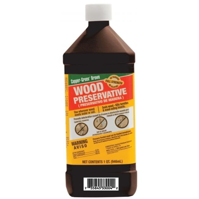 Green Products Company 1 Quart CopperGreen Brown Wood Preservative