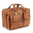 thumbnail image 2 of Claire Chase 154E-saddle Executive Computer Briefcase X-wide - Saddle, 2 of 3