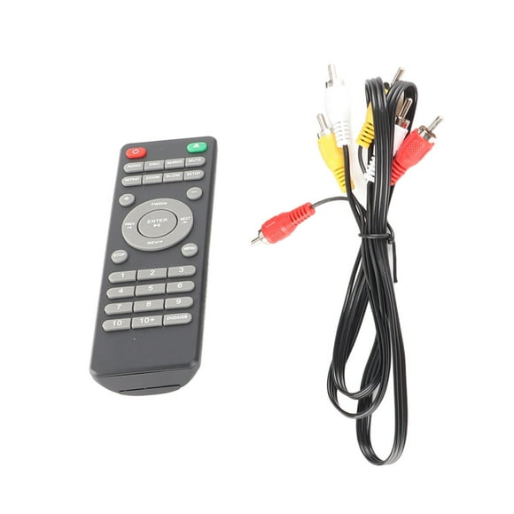 Reproductor de DVD, Reproductor de DVD Domémico, Equipo Profesional de Juego de DVD de ABS, Negro para La Oficina Fácil de USAR en Casa