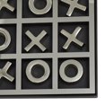 thumbnail image 5 of DecMode 9" x 1" Silver Aluminum Metal Tic Tac Toe Game Set with Black Frame, 1-Piece, 5 of 13