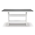 thumbnail image 5 of Ashley Furniture Transville Outdoor Plastic Dining Table in Gray and White, 5 of 15